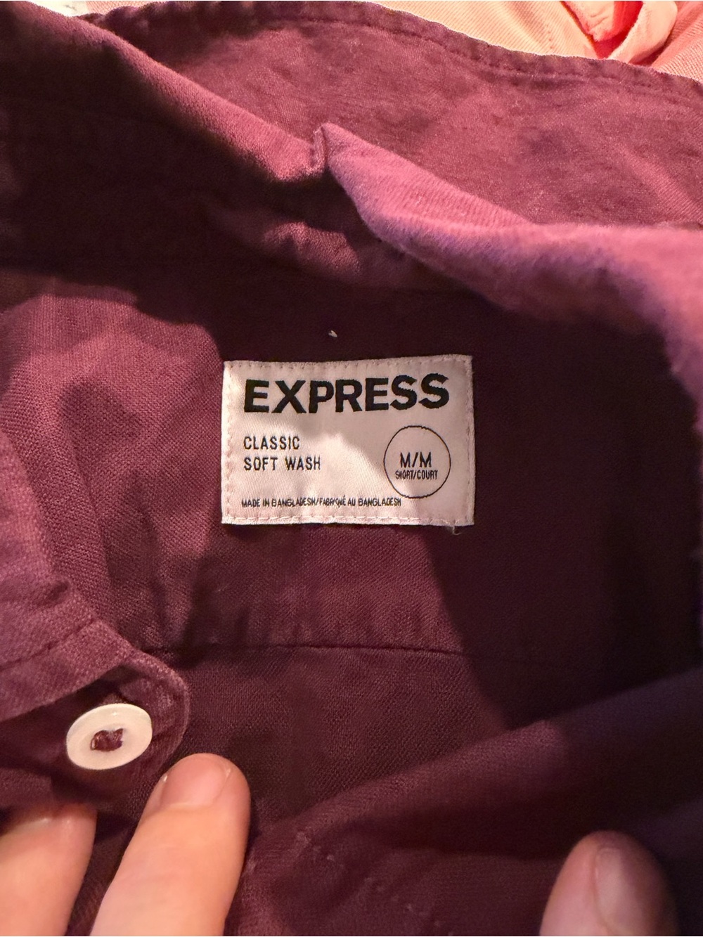 Express Men’s Classic Soft Wash Button-Down Shirts Bundle- Medium Short - Picture 4 of 9